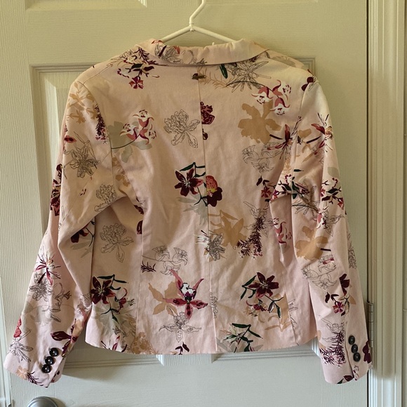 Marfinno Orsay Floral Orchid Blazer Suit Dress Coat Jacket - Picture 2 of 5